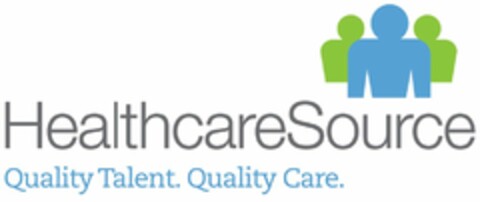 HEALTHCARESOURCE QUALITY TALENT. QUALITY CARE. Logo (USPTO, 08/05/2014)