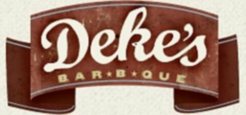 DEKE'S BAR-B-QUE Logo (USPTO, 08/25/2015)