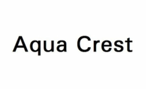 AQUA CREST Logo (USPTO, 10/21/2015)