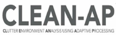 CLEAN-AP CLUTTER ENVIRONMENT ANALYSIS USING ADAPTIVE PROCESSING Logo (USPTO, 07/08/2016)