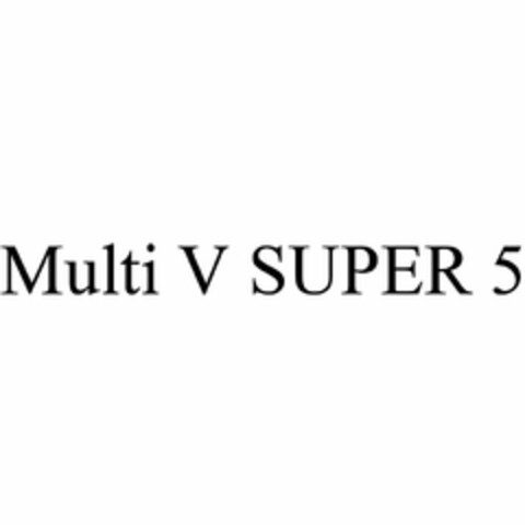 MULTI V SUPER 5 Logo (USPTO, 17.08.2016)
