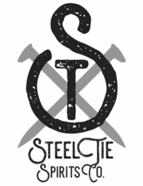 ST STEEL TIE SPIRITS CO. Logo (USPTO, 07.03.2018)