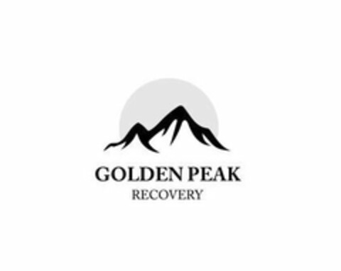 GOLDEN PEAK RECOVERY Logo (USPTO, 04/25/2018)