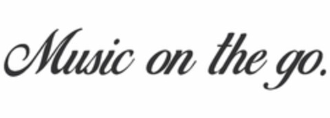 MUSIC ON THE GO. Logo (USPTO, 11.12.2018)