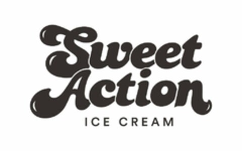 SWEET ACTION ICE CREAM Logo (USPTO, 02/11/2019)