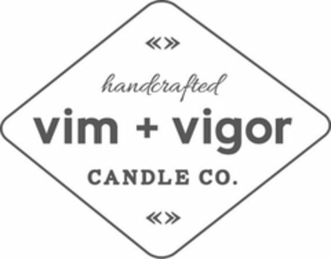 HANDCRAFTED VIM + VIGOR CANDLE CO. Logo (USPTO, 20.12.2019)