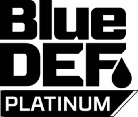 BLUE DEF PLATINUM Logo (USPTO, 29.01.2020)