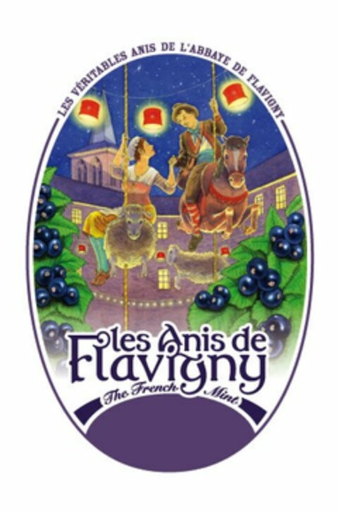 LES VÉRITABLES ANIS DE L'ABBAYE DE FLAVIGNY LES ANIS DE FLAVIGNY THE FRENCH MINT Logo (USPTO, 10.04.2020)