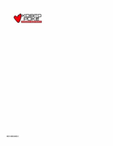 KOIBITO POKE FRESH EATERY Logo (USPTO, 25.08.2020)