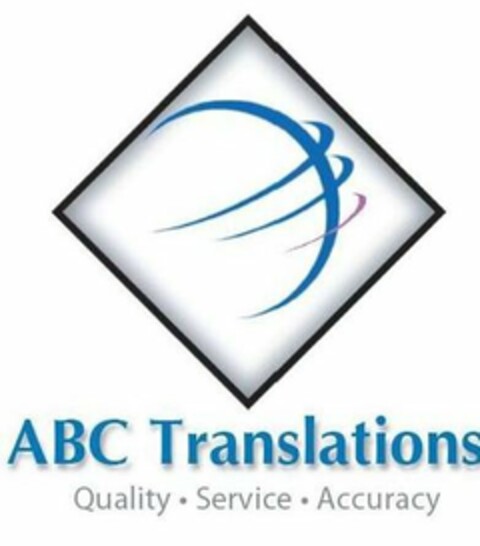 ABC TRANSLATIONS QUALITY · SERVICE · ACCURACY Logo (USPTO, 02/02/2009)