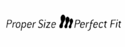 PROPER SIZE PERFECT FIT Logo (USPTO, 23.02.2009)