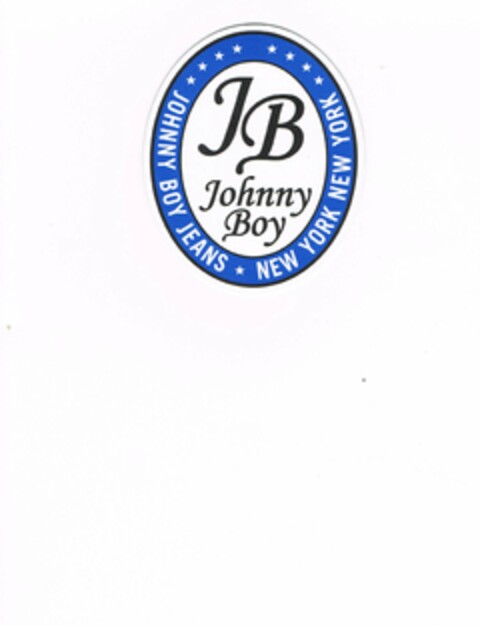 JB JOHNNY BOY JOHNNY BOY JEANS NEW YORK NEW YORK Logo (USPTO, 03/27/2010)