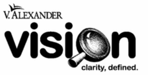 V. ALEXANDER VISION CLARITY, DEFINED. Logo (USPTO, 30.09.2010)