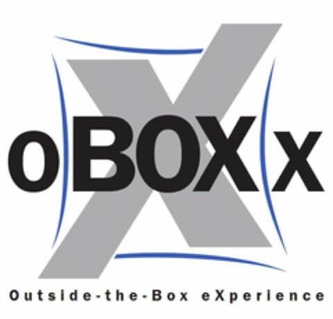 OBOXX OUTSIDE - THE - BOX EXPERIENCE X Logo (USPTO, 04.04.2011)