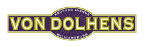 VON DOLHENS BEDFORD AVENUE WILLIAMSBURG Logo (USPTO, 10/09/2012)