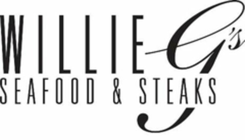 WILLIE G'S SEAFOOD & STEAKS Logo (USPTO, 14.11.2012)