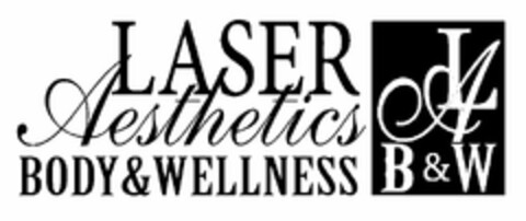 LASER AESTHETICS BODY & WELLNESS LA B &W Logo (USPTO, 02/19/2013)