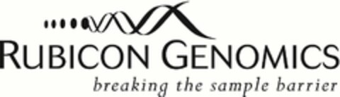 RUBICON GENOMICS BREAKING THE SAMPLE BARRIER Logo (USPTO, 03/04/2013)