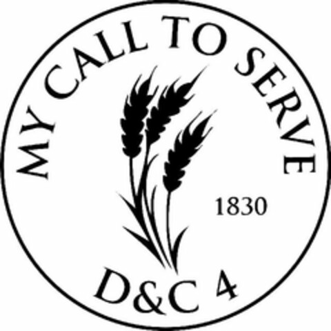 MY CALL TO SERVE 1830 D & C 4 Logo (USPTO, 07.08.2013)