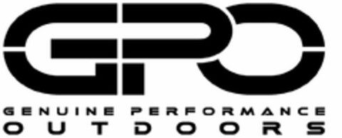 GPO GENUINE PERFORMANCE OUTDOORS Logo (USPTO, 14.08.2013)