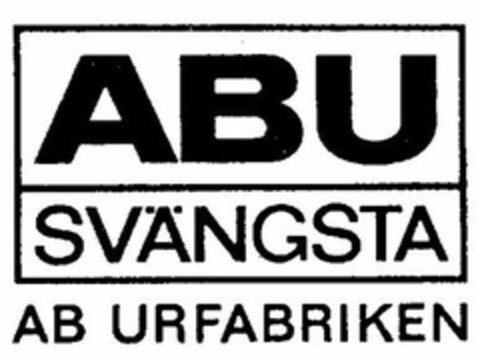 ABU SVÄNGSTA AB URFABRIKEN Logo (USPTO, 09.09.2013)