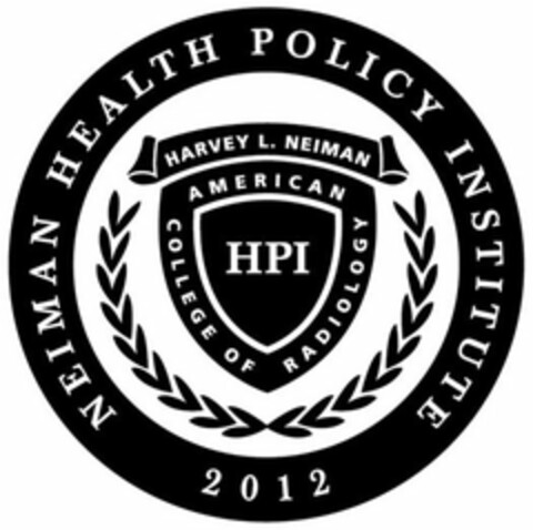 NEIMAN HEALTH POLICY INSTITUTE 2012 HARVEY L. NEIMAN AMERICAN COLLEGE OF RADIOLOGY HPI Logo (USPTO, 20.05.2014)