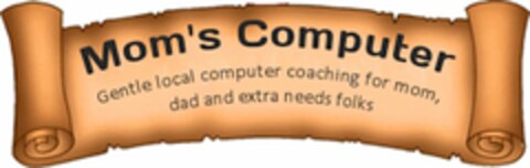 MOM'S COMPUTER GENTLE LOCAL COMPUTER COACHING FOR MOM, DAD AND EXTRA NEEDS FOLKS Logo (USPTO, 10/30/2014)