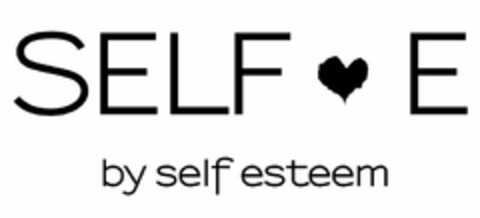 SELF E BY SELF ESTEEM Logo (USPTO, 02/20/2015)