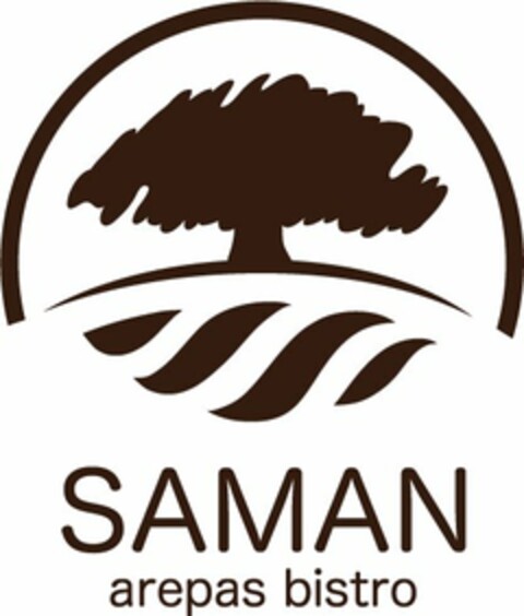 SAMAN AREPAS BISTRO Logo (USPTO, 04/29/2015)