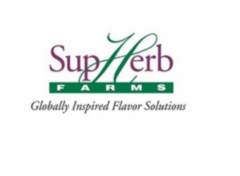 SUPHERB FARMS GLOBALLY INSPIRED FLAVOR SOLUTIONS Logo (USPTO, 04/29/2016)