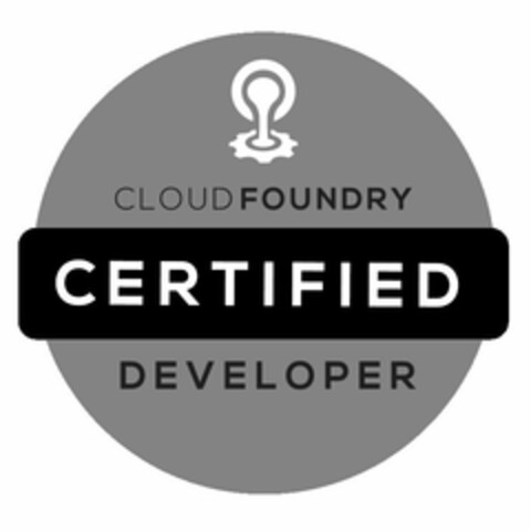 CLOUD FOUNDRY CERTIFIED DEVELOPER Logo (USPTO, 12.07.2017)