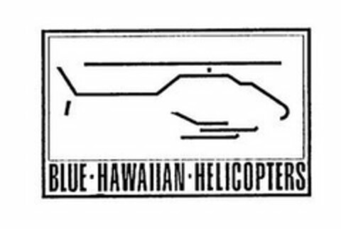 BLUE · HAWAIIAN · HELICOPTERS Logo (USPTO, 23.10.2018)