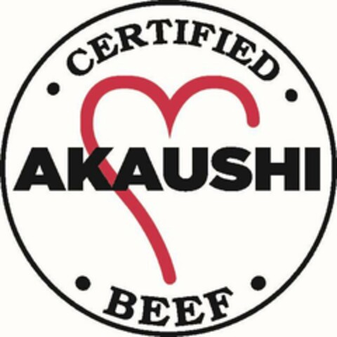 CERTIFIED AKAUSHI BEEF Logo (USPTO, 04/03/2019)