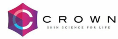 C CROWN SKIN SCIENCE FOR LIFE Logo (USPTO, 07/01/2019)