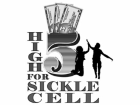 HIGH 5 FOR SICKLE CELL THE UNITED STATES OF AMERICA 5 RESERVE NOTE Logo (USPTO, 05.08.2016)