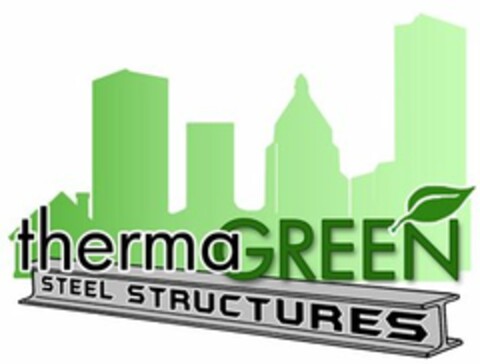 THERMAGREEN STEEL STRUCTURES Logo (USPTO, 27.04.2009)