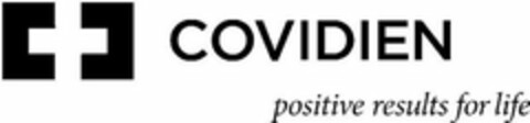 C C COVIDIEN POSITIVE RESULTS FOR LIFE Logo (USPTO, 22.06.2009)