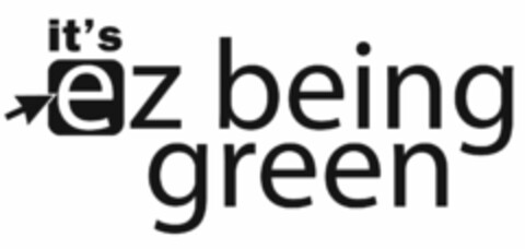 IT'S EZ BEING GREEN Logo (USPTO, 24.09.2009)
