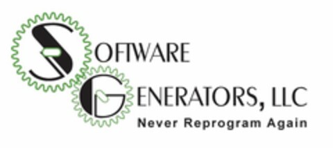 SOFTWARE GENERATORS, LLC NEVER REPROGRAM AGAIN Logo (USPTO, 26.10.2009)