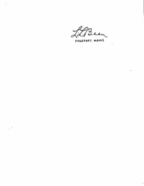 L. L. BEAN FREEPORT, MAINE Logo (USPTO, 03/16/2010)