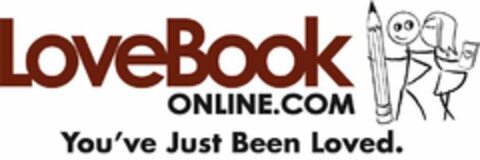 LOVEBOOK ONLINE.COM YOU'VE JUST BEEN LOVED Logo (USPTO, 17.09.2010)