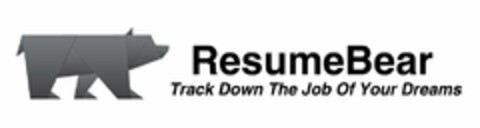 RESUMEBEAR TRACK DOWN THE JOB OF YOUR DREAMS Logo (USPTO, 06/07/2012)