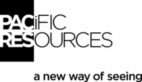 PACIFIC RESOURCES A NEW WAY OF SEEING Logo (USPTO, 20.07.2012)