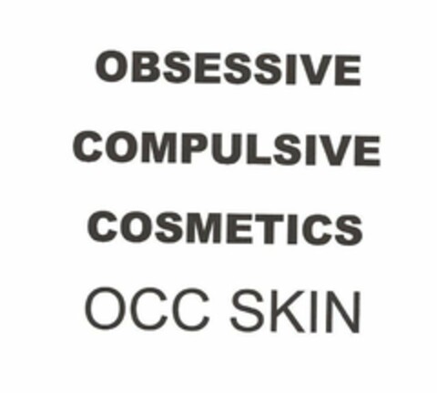 OBSESSIVE COMPULSIVE COSMETICS OCC SKIN Logo (USPTO, 14.12.2012)