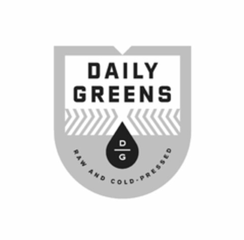 DAILY GREENS D G RAW AND COLD-PRESSED Logo (USPTO, 03.05.2013)