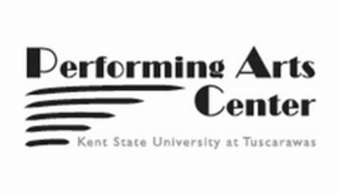 PERFORMING ARTS CENTER KENT STATE UNIVERSITY AT TUSCARAWAS Logo (USPTO, 09/23/2013)