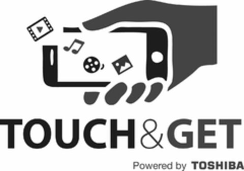 TOUCH & GET POWERED BY TOSHIBA Logo (USPTO, 11.11.2014)