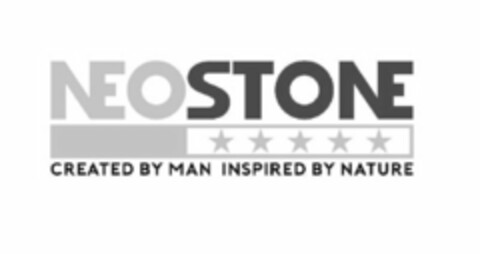 NEOSTONE CREATED BY MAN INSPIRED BY NATURE Logo (USPTO, 10/26/2015)