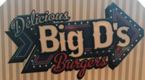 DELICIOUS BIG D'S BURGERS Logo (USPTO, 18.01.2017)