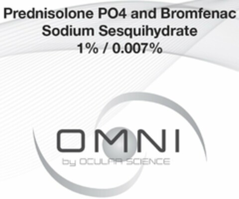 PREDNISOLONE PO4 AND BROMFENAC SODIUM SESQUIHYDRATE 1% / 0.007% OMNI BY OCULAR SCIENCE Logo (USPTO, 04.05.2017)